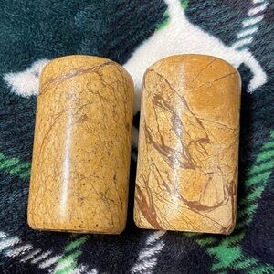 Threshold Marble Salt and Pepper Shakers - Brown